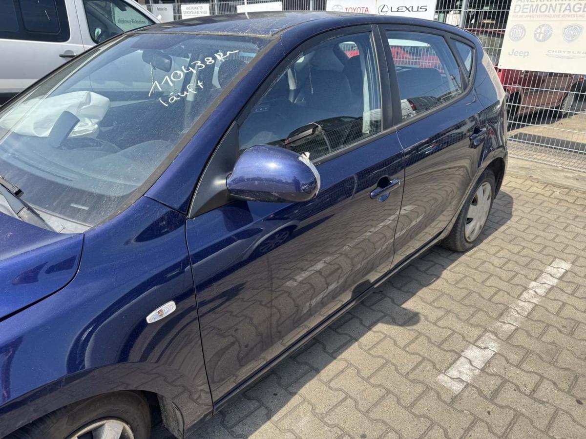 Hyundai I30 FD original T&uuml;r vorn links 2X Indigo Blue Rohbau Bj.2008